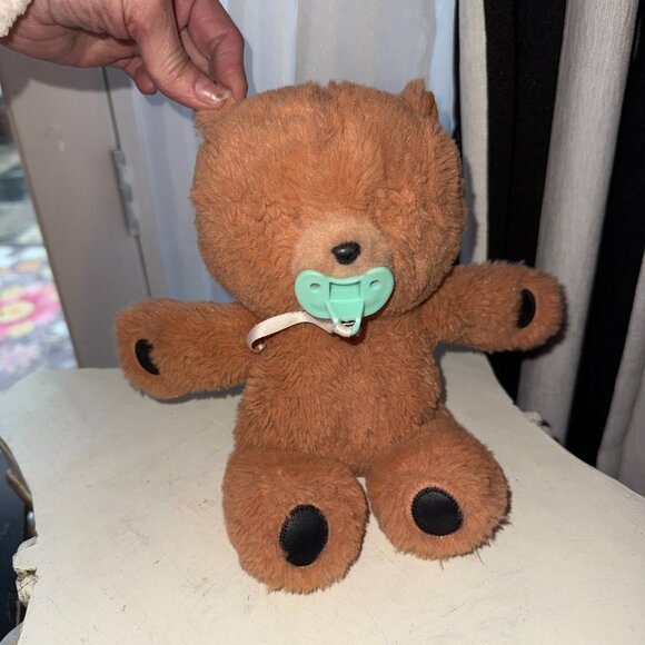 Little Pets Cozy Dozy Cubbles Teddy Bear with Pacifier Works See Video - Picture 7 of 11